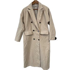 Maia Hemera Double Breasted Longline Peacoat Womens M Long Sleeve Warm Cozy